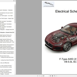 Jaguar Automotive F-Type AWD X152 2024 V8-5.0L SC Wiring Diagram