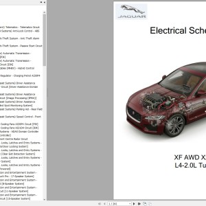 Jaguar Automotive XF 2024 AWD X260 L4-2.0L Turbo Electrical Schematic