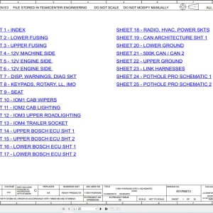 JCB 110W Pothole Pro T4F 2021-2025 Electrical and Hydraulic Diagram PDF