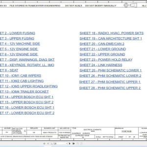 JCB 110W T4i 2016-2025 Electrical and Hydraulic Diagram PDF