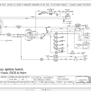 JCB 403 T3 JCB 2009-2016 Electrical and Hydraulic Diagram PDF