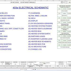 JCB 403E 2022-2025 Electrical and Hydraulic Diagram PDF
