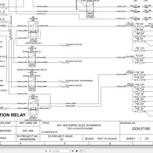 JCB 407 T4F 2014-2025 Electrical and Hydraulic Diagram PDF