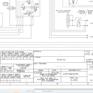 JCB 409 T3 2008-2014 Electrical and Hydraulic Diagram PDF