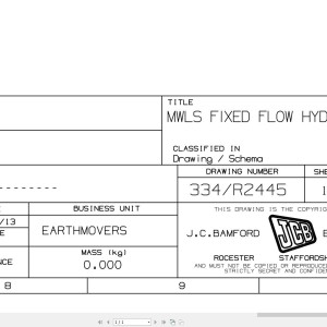 JCB 411HT T4i 2013-2016 Hydraulic Diagram PDF