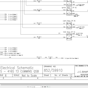 JCB 414S T3 2006-2013 Electrical Diagram PDF