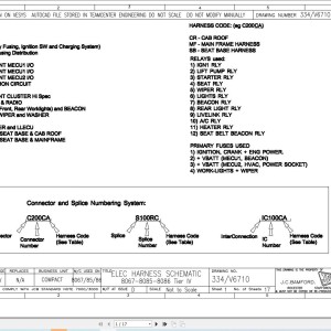JCB 416 T2-JCB Electrical Diagram PDF