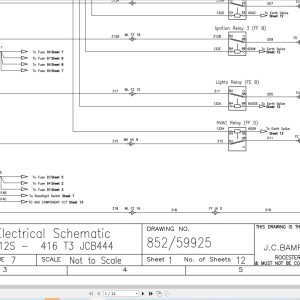 JCB 416 T3 2007-2015 Electrical Diagram PDF