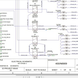 JCB 427 AGRI STV 2019-2024 Electrical and Hydraulic Diagram PDF