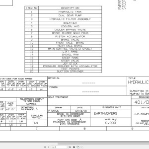 JCB 433-5 CEV Stage-V 2023-2025 Hydraulic Diagram PDF