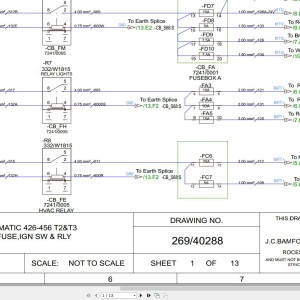 JCB 434 T3 2006-2025 Electrical and Hydraulic Diagram PDF