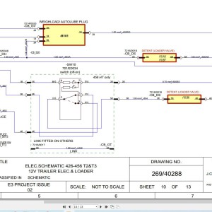 JCB 436 T2 2001-2025 Electrical and Hydraulic Diagram PDF