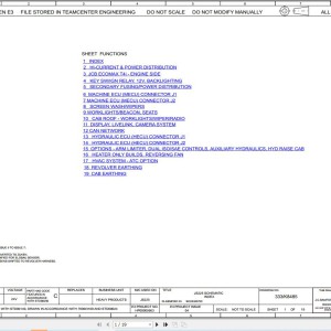 JCB JS130W T2 2004-2006 Electrical and Hydraulic Diagram PDF