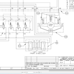 JCB JS145W T2 2006-2007 Electrical and Hydraulic Diagram PDF