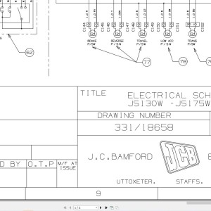 JCB JS160W T0 T2 Isuzu 1997-2007 Electrical Diagram PDF