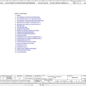 JCB JS160W T4F 2018-2021 Electrical and Hydraulic Diagram PDF