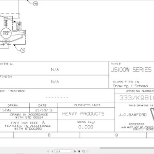 JCB JS160W T4i 2013-2018 Electrical and Hydraulic Diagram PDF