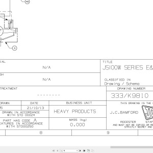 JCB JS175W T3 2007-2014 Electrical and Hydraulic Diagram PDF