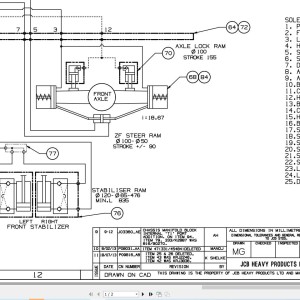 JCB JS200W T3 2007-2015 Electrical and Hydraulic Diagram PDF