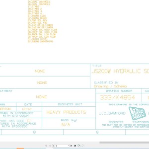 JCB JS20MH T4i 2014-2021 Hydraulic Diagram PDF
