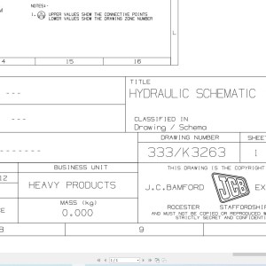 JCB JS360 T2 JCB 2013-2015 Hydraulic Diagram PDF