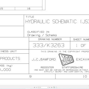 JCB JS360 T3 SHA 2012 Hydraulic Diagram PDF