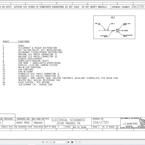 JCB JZ140 T4i 2014-2024 Electrical and Hydraulic Diagram PDF