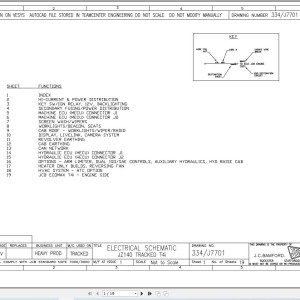 JCB JZ140HD T4i Electrical and Hydraulic Diagram PDF