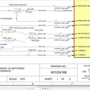 JCB S2032E RAJ 2021-2024 Electrical and Hydraulic Diagram PDF