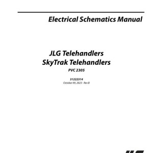 JLG 10042 to G5-18A PVC 2305 Electrical Schematic 31222314