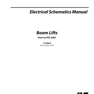 JLG 100SX to X770AJ Electrical Schematic 31220642