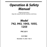 JLG 1043 1055 1255 742 943 PVC 2211 Operation Safety Manual 31211963