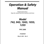 JLG 1043 1055 1255 742 943 PVC 2305 Operation Safety Manual 31222323