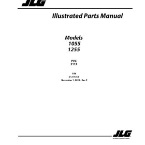 JLG 1055 1255 PVC 2111 Parts Manual 31211753