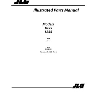 JLG 1055 1255 PVC 2311 Parts Manual 31222445