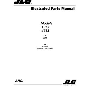 JLG 1075 4523 PVC 2211 Parts Manual 31211988