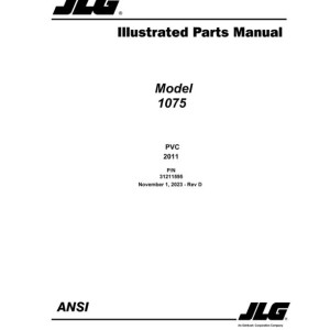 JLG 1075 PVC 2011 Parts Manual 31211595