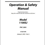 JLG 1100SJ PVC 2301 Operation Safety Manual 31221376