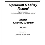 JLG 1200SJP 1350SJP PVC 2207 Operation Safety Manual 31220395