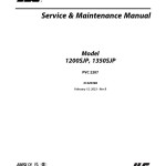 JLG 1200SJP 1350SJP PVC 2207 Service and Maintenance Manual 31220396