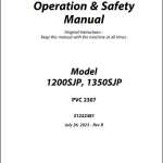 JLG 1200SJP 1350SJP PVC 2307 Operation Safety Manual 31222381