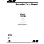 JLG 1500SJ PVC 2101 Parts Manual 31219038