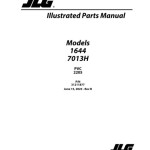 JLG 1644 7013H PVC 2205 Parts Manual 31211877