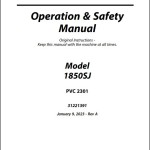 JLG 1850SJ PVC 2301 Operation Safety Manual 31221391