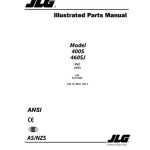 JLG 400S 460SJ PVC 2101 Parts Manual 31215967