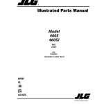 JLG 400S 460SJ PVC 2207 Parts Manual 31220367