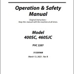 JLG 400SC 460SJC PVC 2207 Operation Safety Manual 31220368