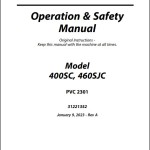 JLG 400SC 460SJC PVC 2301 Operation Safety Manual 31221352