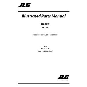 JLG 7013H Parts Manual 31211279