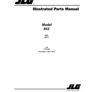 JLG 943 PVC 2311 Parts Manual 31222443
